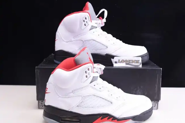 Tongue DA1911-102 Silver 5 (2020) Jordan Air Red Retro Fire 0615